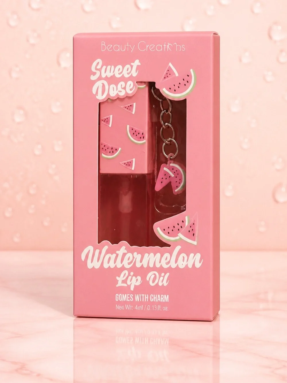 🍉 Beauty Creations Sweet Dose Watermelon Lip Oil w/ Charm NWT